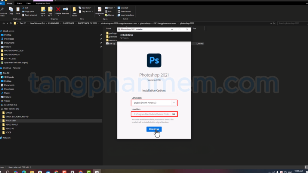 Tùy chỉnh cài đặt Photoshop 2021