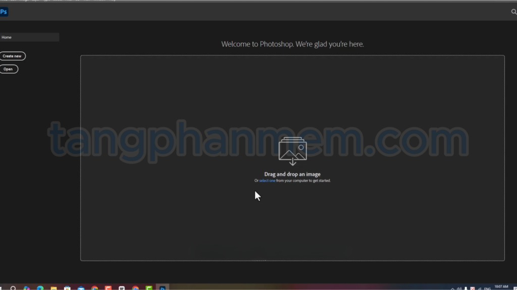 Tiến trình cài đặt Photoshop 2021