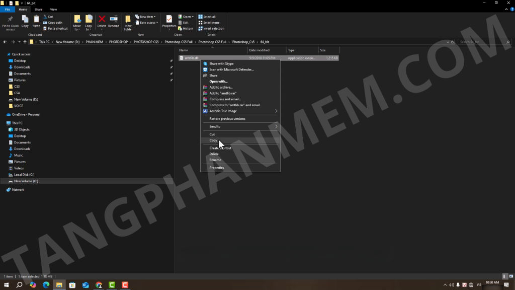 Màn hình thiết lập Photoshop CS5