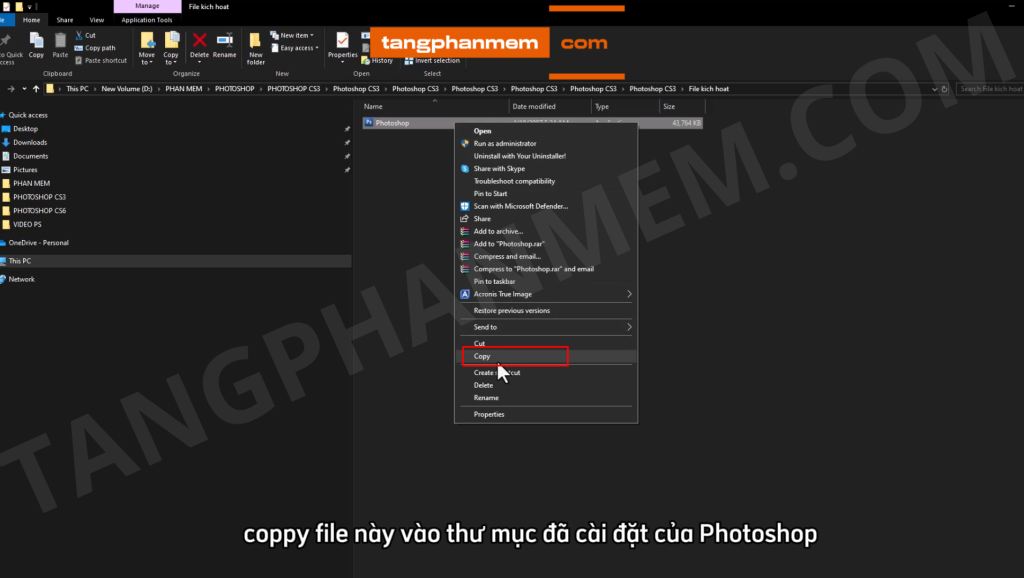 Màn hình thiết lập Photoshop CS3