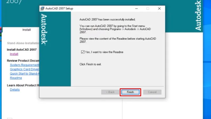 Hướng dẫn cài đặt AutoCAD 2007 - B15