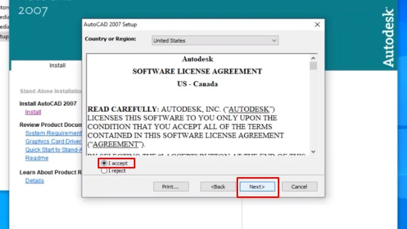 Hướng dẫn cài đặt AutoCAD 2007 - B7-1